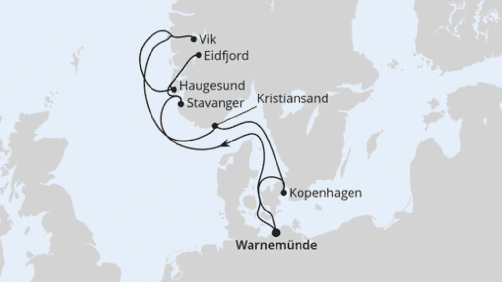 NORWEGENS FJORDE AB WARNEMÜNDE 1