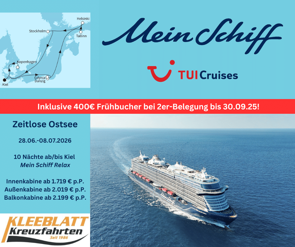 Mein Schiff Relax - Zeitlose Ostsee