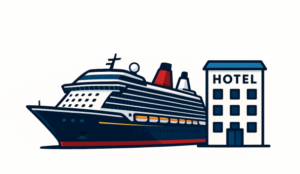 Kombi Schiff und Hotel